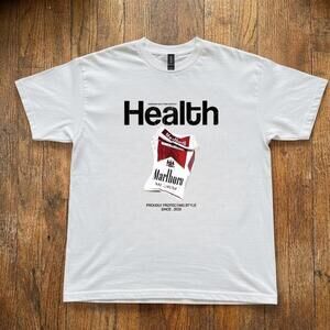 Health Marlboro White Cotton T Shirt